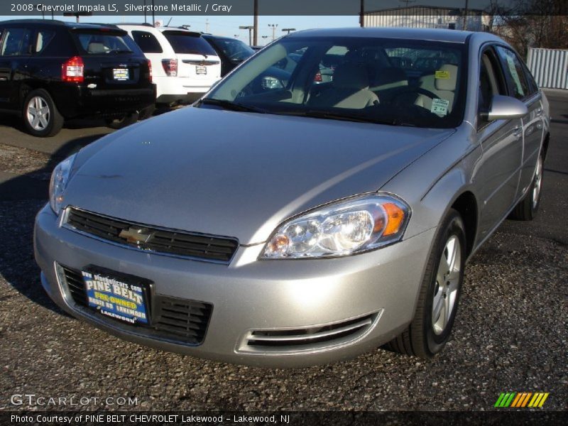 Silverstone Metallic / Gray 2008 Chevrolet Impala LS
