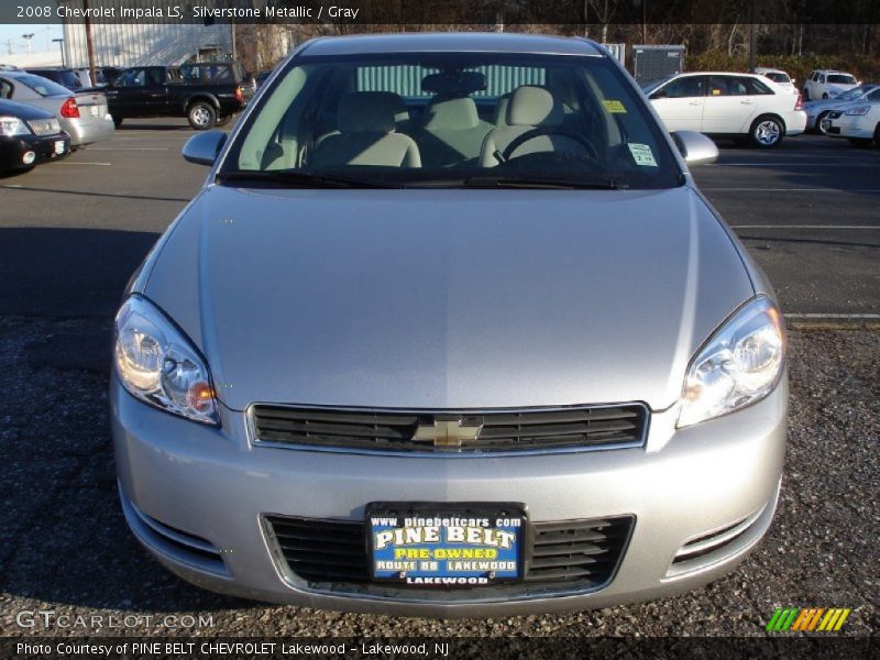 Silverstone Metallic / Gray 2008 Chevrolet Impala LS