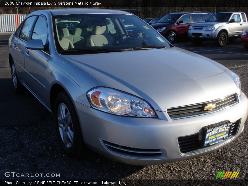 Silverstone Metallic / Gray 2008 Chevrolet Impala LS