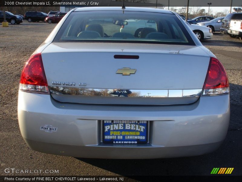 Silverstone Metallic / Gray 2008 Chevrolet Impala LS
