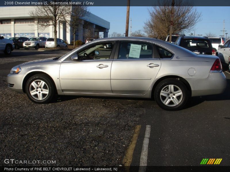 Silverstone Metallic / Gray 2008 Chevrolet Impala LS