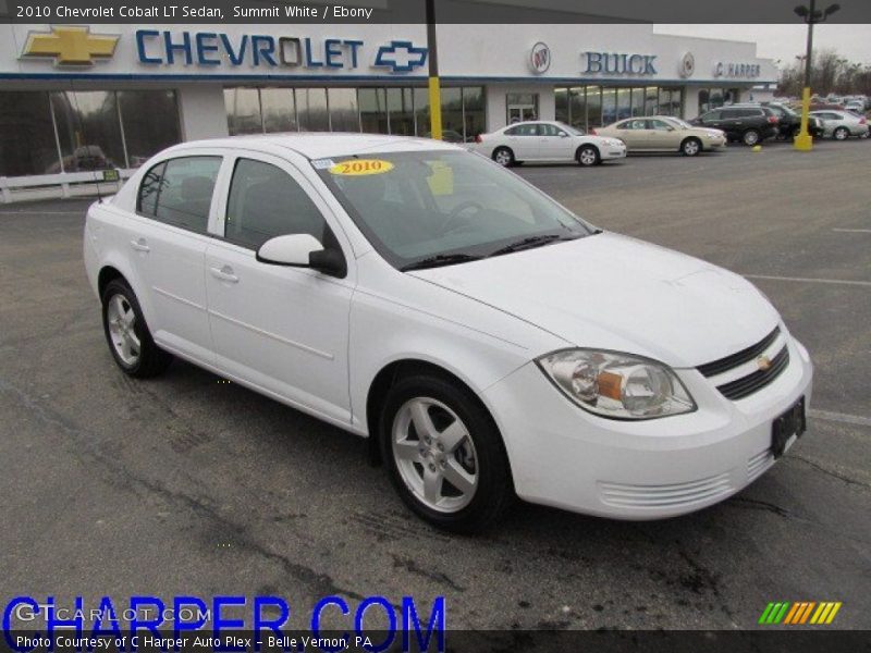 Summit White / Ebony 2010 Chevrolet Cobalt LT Sedan