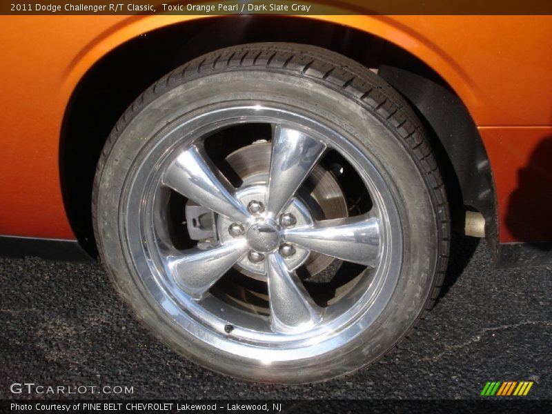 Toxic Orange Pearl / Dark Slate Gray 2011 Dodge Challenger R/T Classic