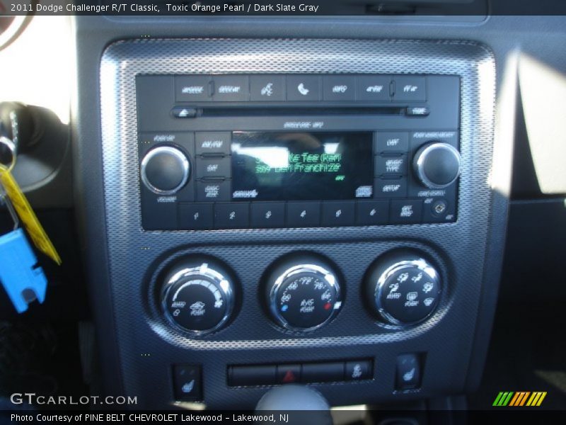 Toxic Orange Pearl / Dark Slate Gray 2011 Dodge Challenger R/T Classic