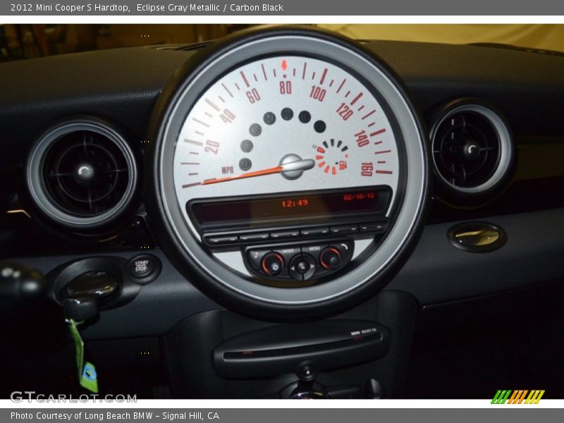 Eclipse Gray Metallic / Carbon Black 2012 Mini Cooper S Hardtop