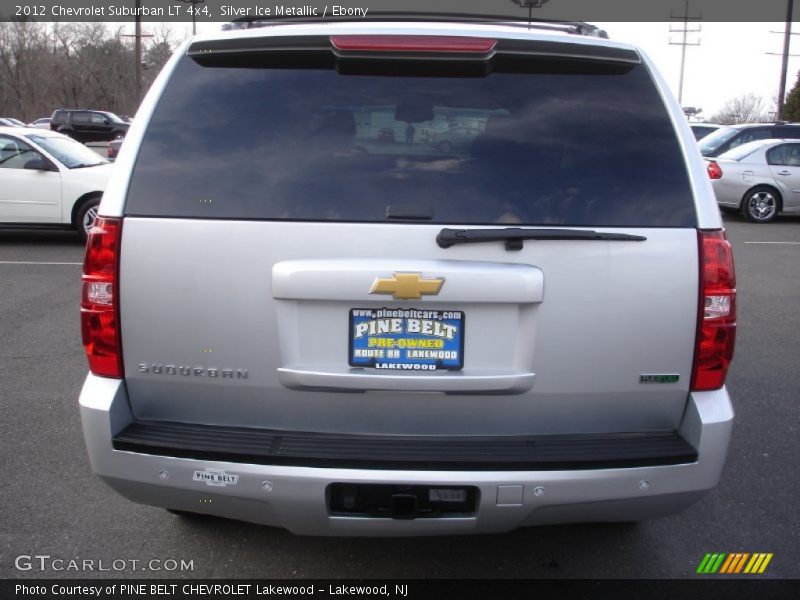 Silver Ice Metallic / Ebony 2012 Chevrolet Suburban LT 4x4