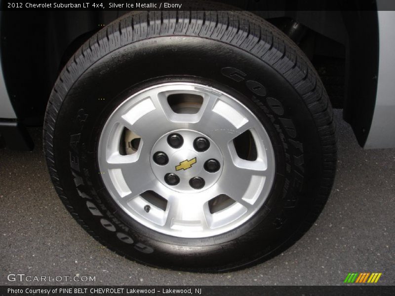 Silver Ice Metallic / Ebony 2012 Chevrolet Suburban LT 4x4