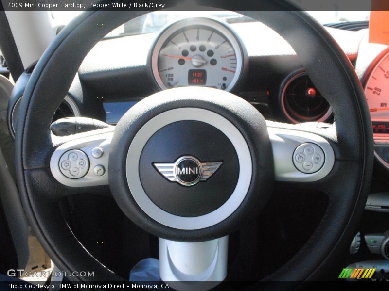 Pepper White / Black/Grey 2009 Mini Cooper Hardtop