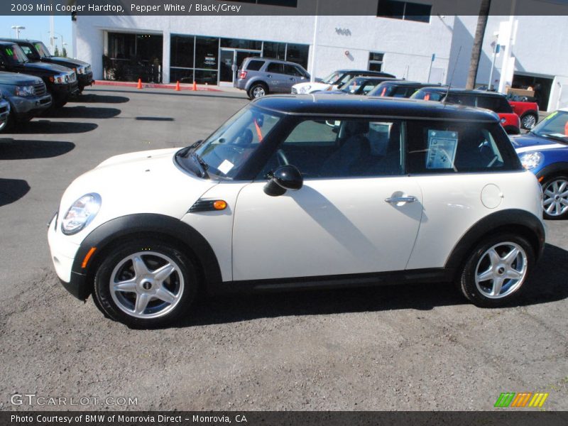Pepper White / Black/Grey 2009 Mini Cooper Hardtop