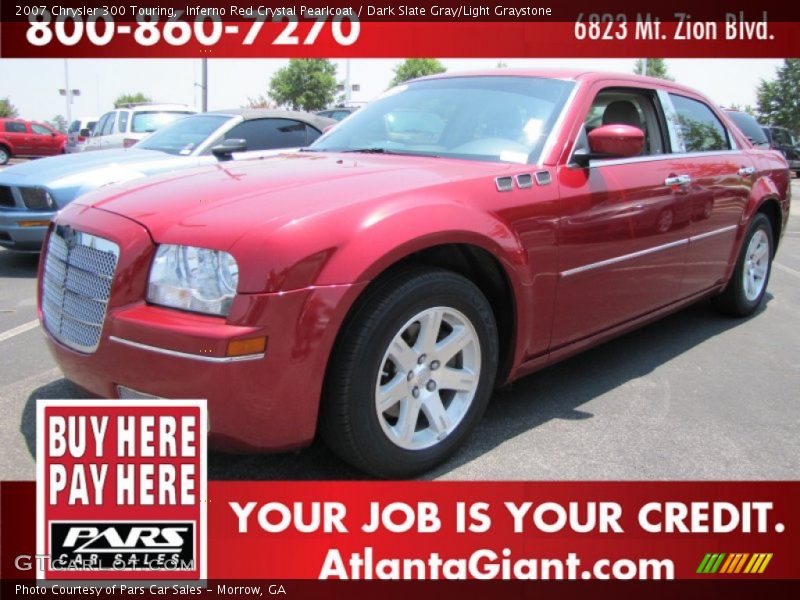 Inferno Red Crystal Pearlcoat / Dark Slate Gray/Light Graystone 2007 Chrysler 300 Touring
