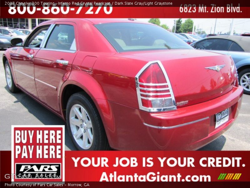 Inferno Red Crystal Pearlcoat / Dark Slate Gray/Light Graystone 2007 Chrysler 300 Touring