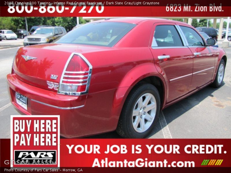 Inferno Red Crystal Pearlcoat / Dark Slate Gray/Light Graystone 2007 Chrysler 300 Touring