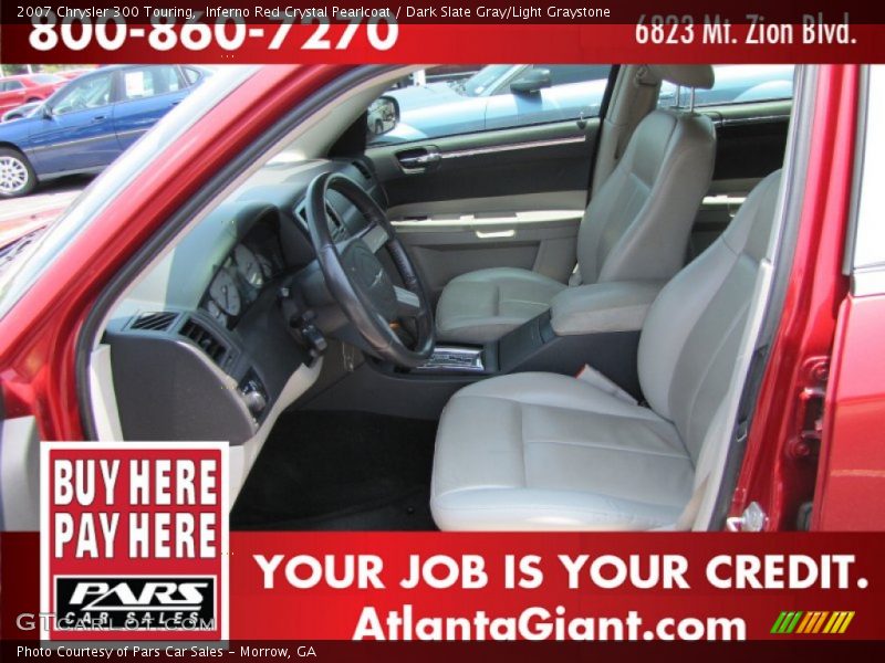 Inferno Red Crystal Pearlcoat / Dark Slate Gray/Light Graystone 2007 Chrysler 300 Touring