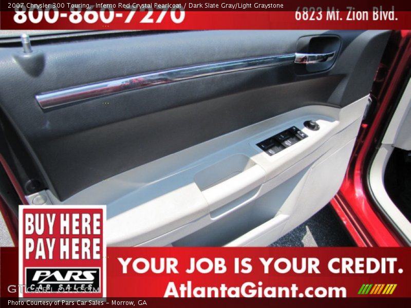 Inferno Red Crystal Pearlcoat / Dark Slate Gray/Light Graystone 2007 Chrysler 300 Touring
