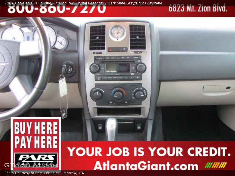 Inferno Red Crystal Pearlcoat / Dark Slate Gray/Light Graystone 2007 Chrysler 300 Touring