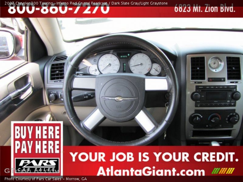 Inferno Red Crystal Pearlcoat / Dark Slate Gray/Light Graystone 2007 Chrysler 300 Touring