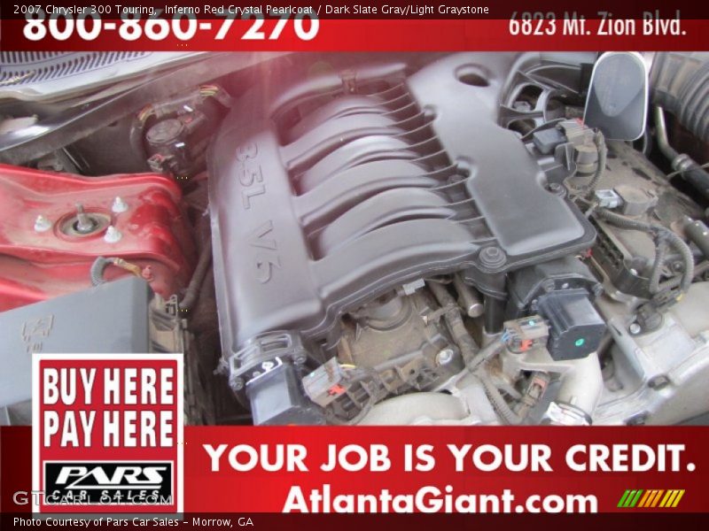 Inferno Red Crystal Pearlcoat / Dark Slate Gray/Light Graystone 2007 Chrysler 300 Touring