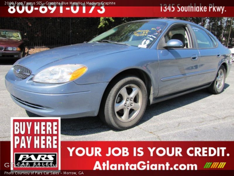 Graphite Blue Metallic / Medium Graphite 2000 Ford Taurus SES