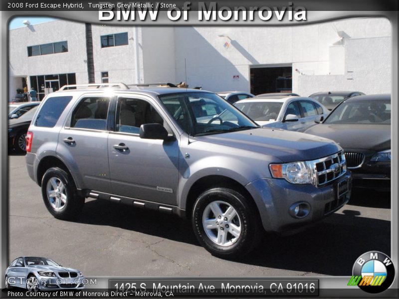 Tungsten Grey Metallic / Stone 2008 Ford Escape Hybrid