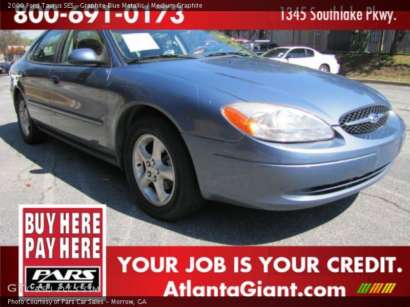 Graphite Blue Metallic / Medium Graphite 2000 Ford Taurus SES