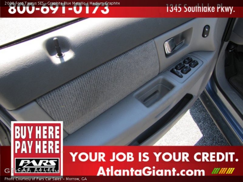 Graphite Blue Metallic / Medium Graphite 2000 Ford Taurus SES