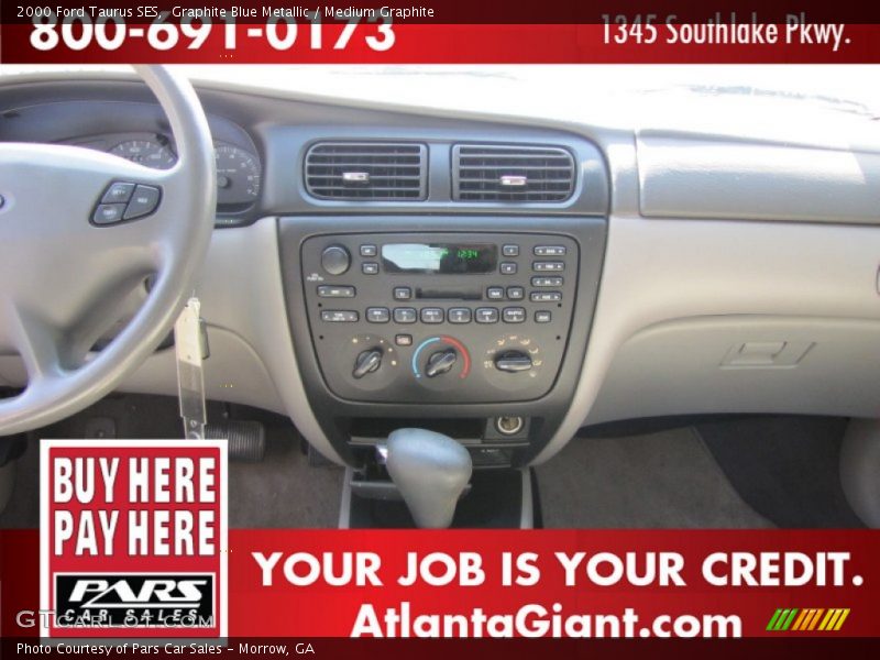 Graphite Blue Metallic / Medium Graphite 2000 Ford Taurus SES