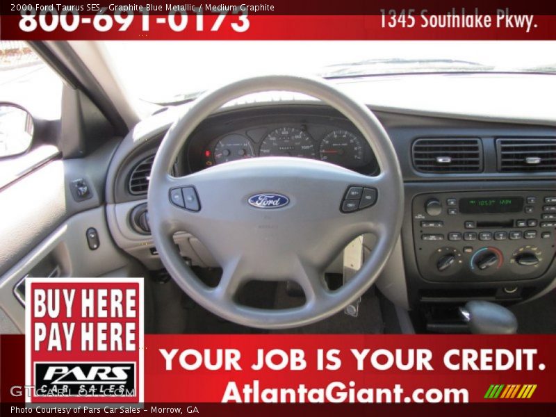 Graphite Blue Metallic / Medium Graphite 2000 Ford Taurus SES