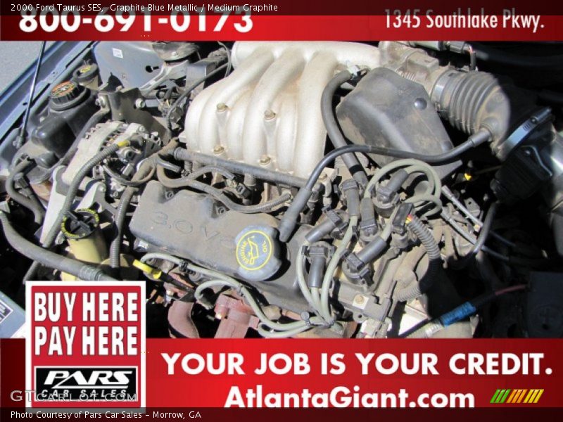 Graphite Blue Metallic / Medium Graphite 2000 Ford Taurus SES