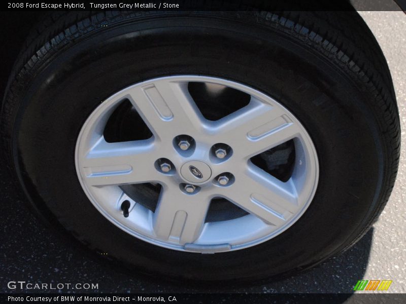 Tungsten Grey Metallic / Stone 2008 Ford Escape Hybrid