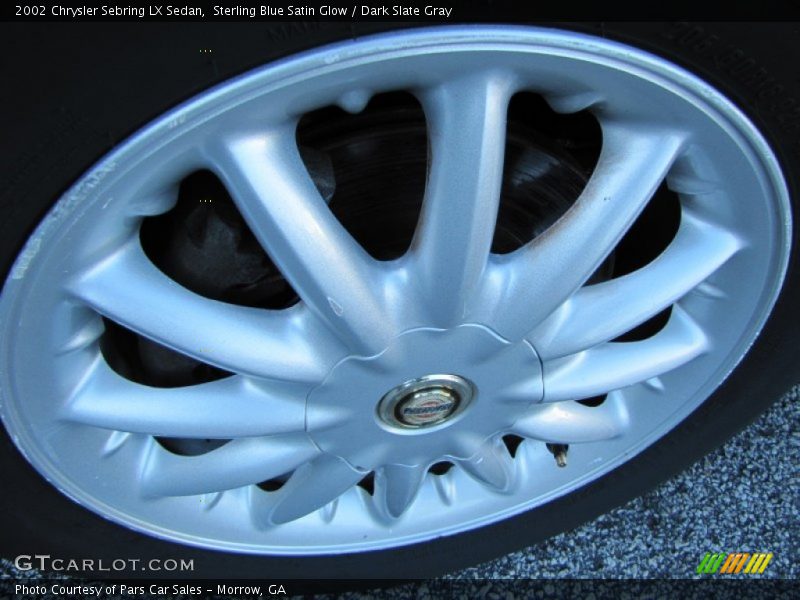Sterling Blue Satin Glow / Dark Slate Gray 2002 Chrysler Sebring LX Sedan