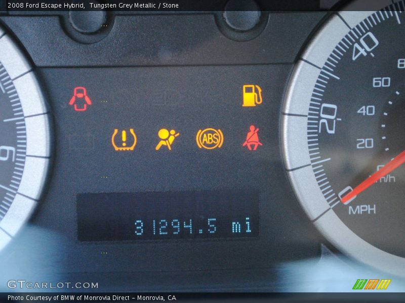 Tungsten Grey Metallic / Stone 2008 Ford Escape Hybrid