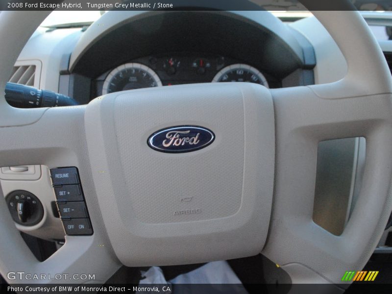 Tungsten Grey Metallic / Stone 2008 Ford Escape Hybrid