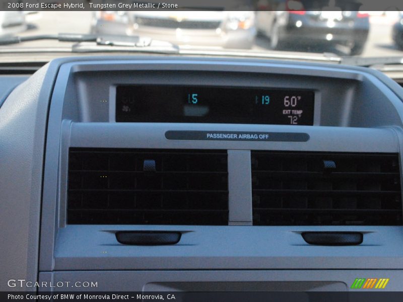 Tungsten Grey Metallic / Stone 2008 Ford Escape Hybrid