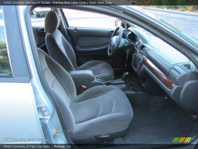 Sterling Blue Satin Glow / Dark Slate Gray 2002 Chrysler Sebring LX Sedan
