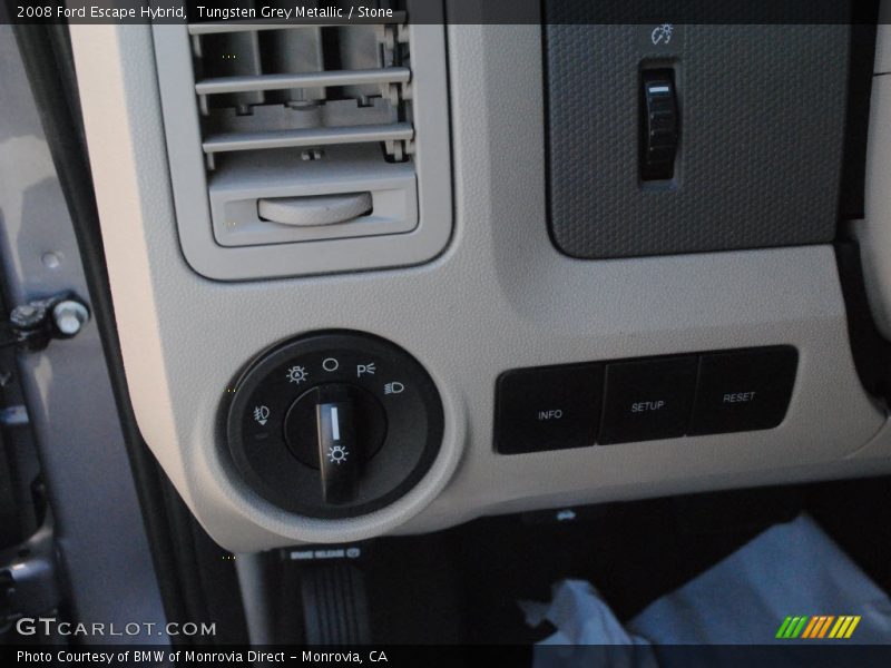 Tungsten Grey Metallic / Stone 2008 Ford Escape Hybrid