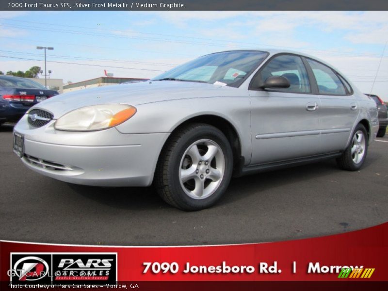 Silver Frost Metallic / Medium Graphite 2000 Ford Taurus SES