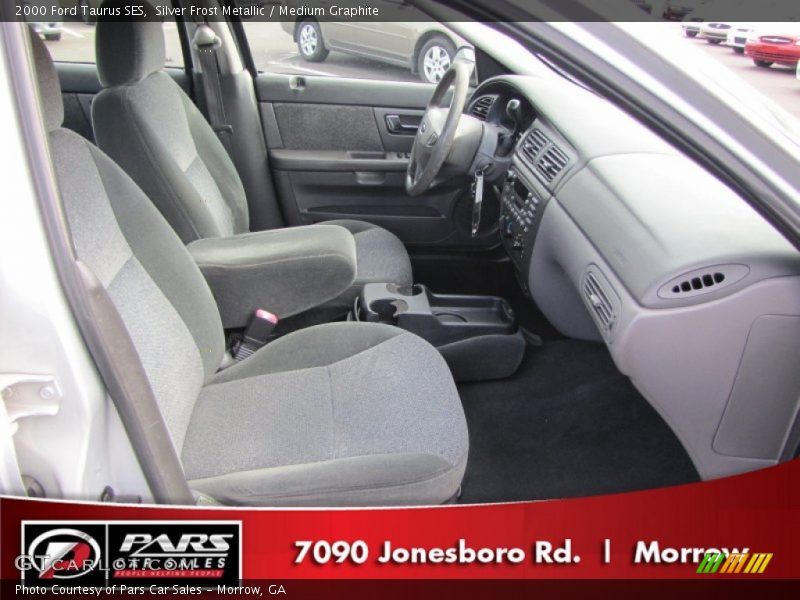 Silver Frost Metallic / Medium Graphite 2000 Ford Taurus SES