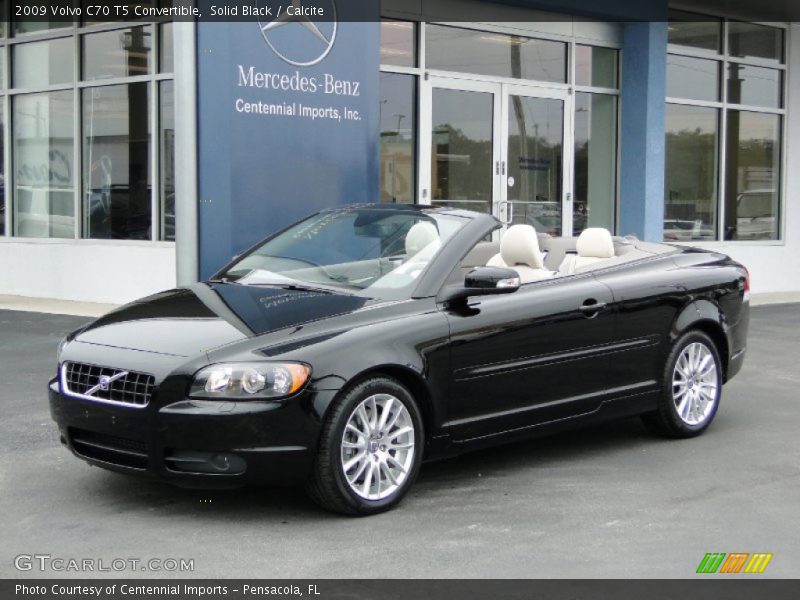 Solid Black / Calcite 2009 Volvo C70 T5 Convertible