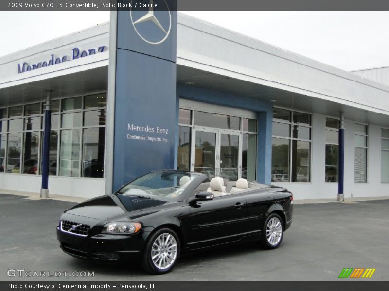 Solid Black / Calcite 2009 Volvo C70 T5 Convertible