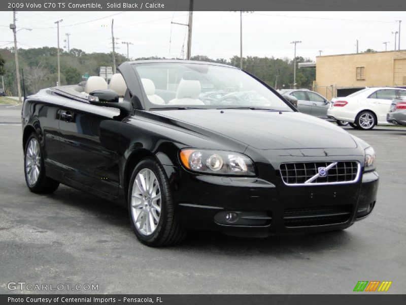 Solid Black / Calcite 2009 Volvo C70 T5 Convertible