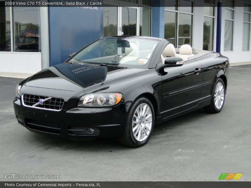 Solid Black / Calcite 2009 Volvo C70 T5 Convertible