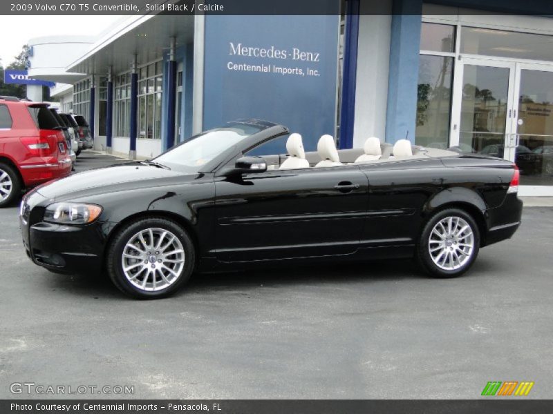 Solid Black / Calcite 2009 Volvo C70 T5 Convertible