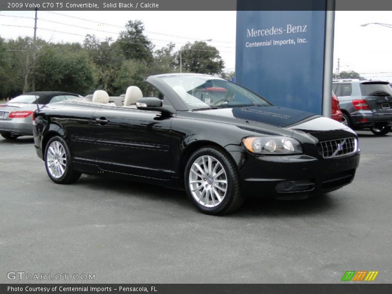 Solid Black / Calcite 2009 Volvo C70 T5 Convertible