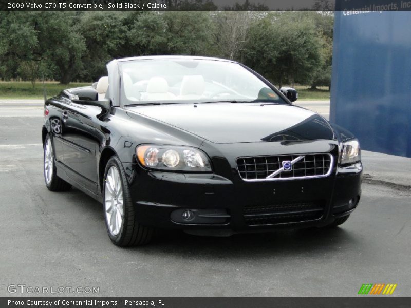 Solid Black / Calcite 2009 Volvo C70 T5 Convertible