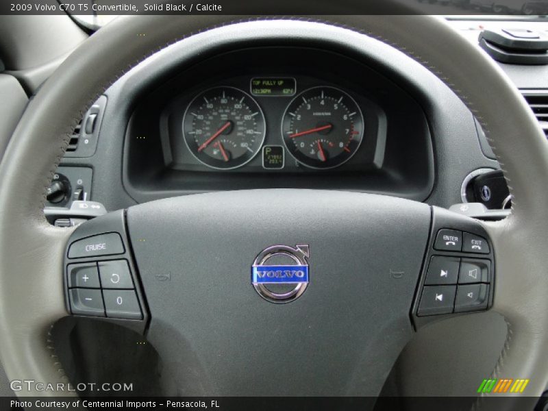 Solid Black / Calcite 2009 Volvo C70 T5 Convertible