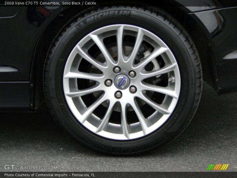 Solid Black / Calcite 2009 Volvo C70 T5 Convertible
