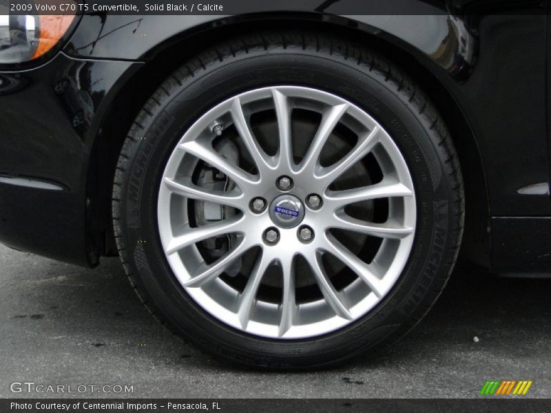 Solid Black / Calcite 2009 Volvo C70 T5 Convertible