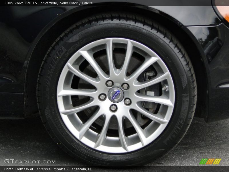 Solid Black / Calcite 2009 Volvo C70 T5 Convertible