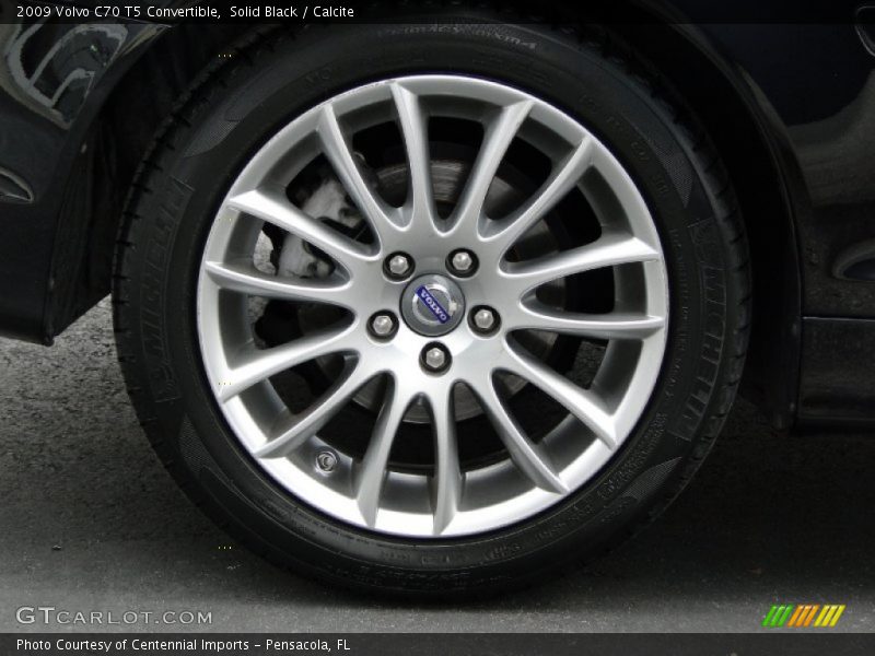 Solid Black / Calcite 2009 Volvo C70 T5 Convertible