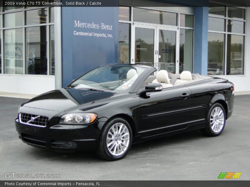 Solid Black / Calcite 2009 Volvo C70 T5 Convertible